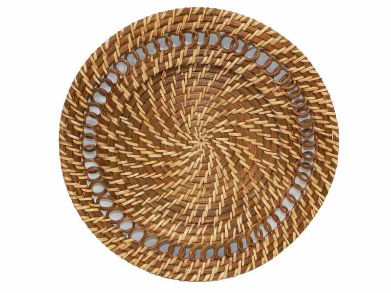 Vietnam rattan charger plate